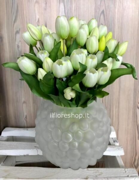 BOUQUET TULIPANI BIANCHI